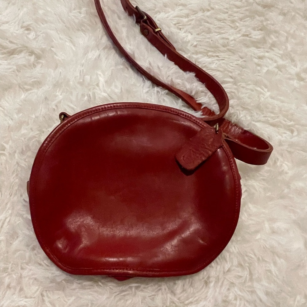 Coach Red Crossbody Bag with Minimalist Design
